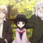 The main cast of Ikoku Meiro no Croisee: Claude, Yune, and Oscar