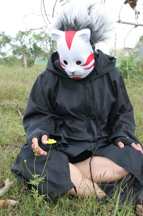 cosplay costume anbu mask cloak kunai wig naruto konoha ninja xtian mack shinobi japan anime wildflower